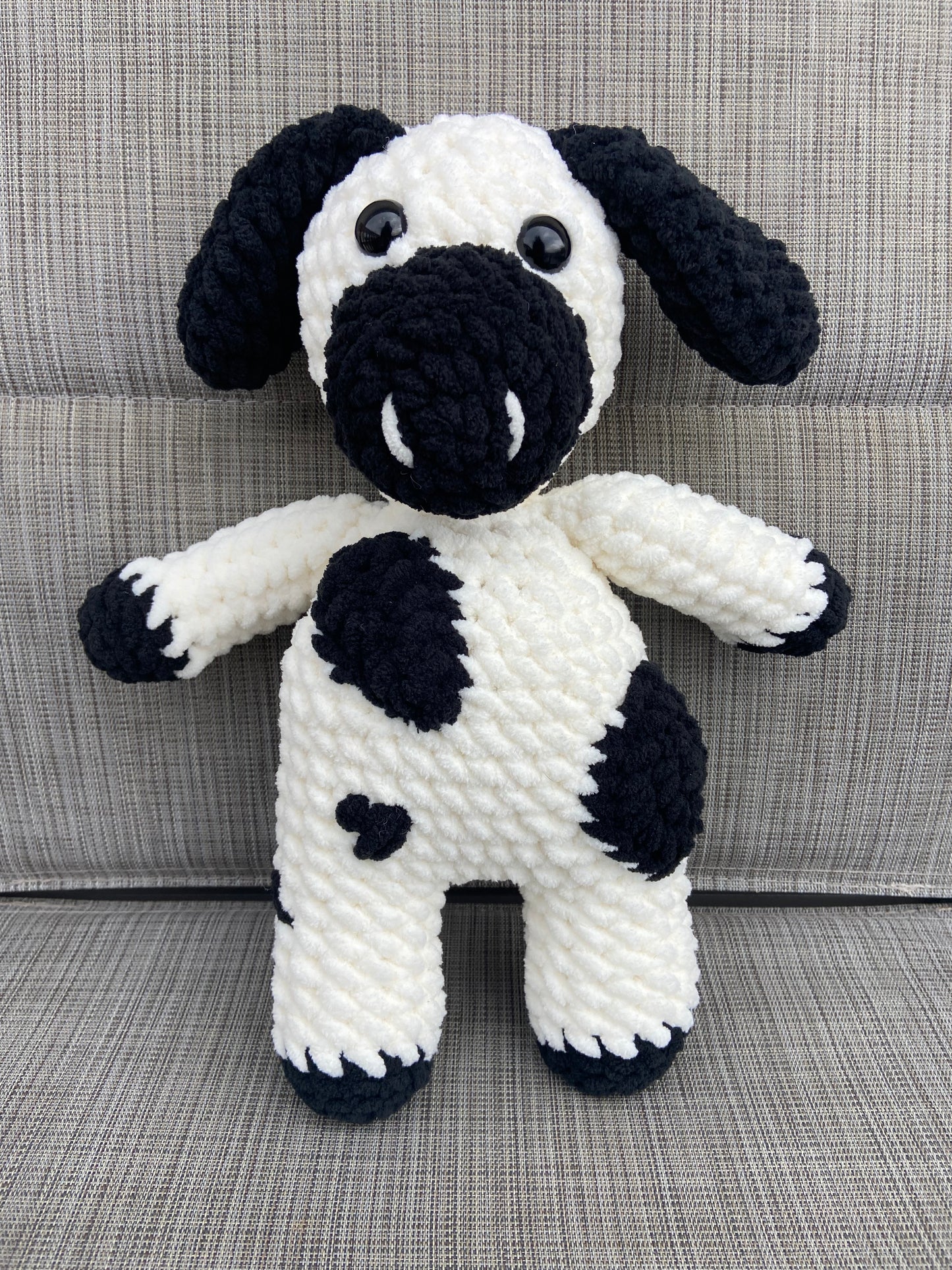 Handcrafted Crochet Cow: Adorable and Soft Plush Toy for Kids