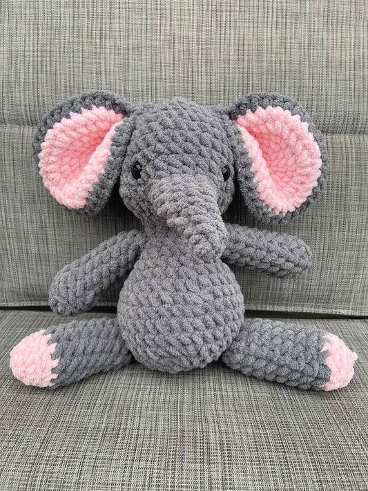 Handmade Crochet Elephant: Adorable and Soft Plush Toy for Kids