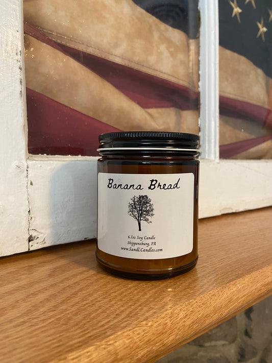 Banana Bread Single Wick Soy Candle